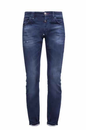Jeansy 'all i want is you' z przetarciami, zdjęcie 1 Jeansy 'all i want is you' z przetarciami od Philipp Plein